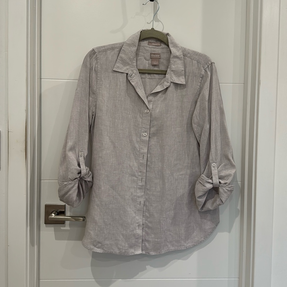 Chicos grey shirt size 1, never worn